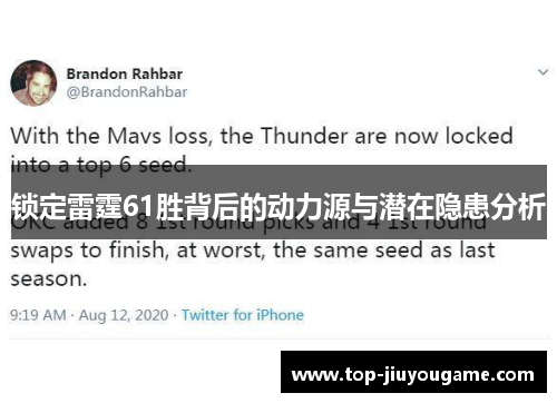 锁定雷霆61胜背后的动力源与潜在隐患分析